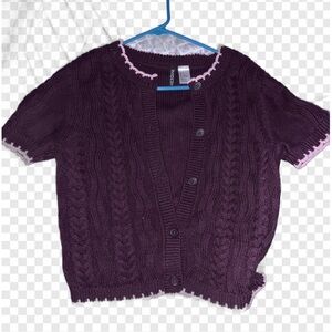 H&M Purple Cable Knit Women's Sweater